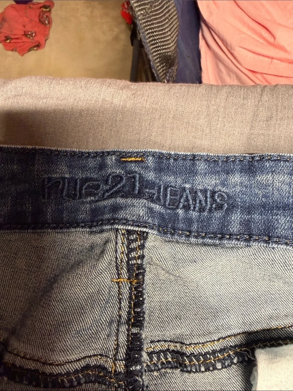 Rue21 Supreme Stacked Skinny Jeans - Blue Denim